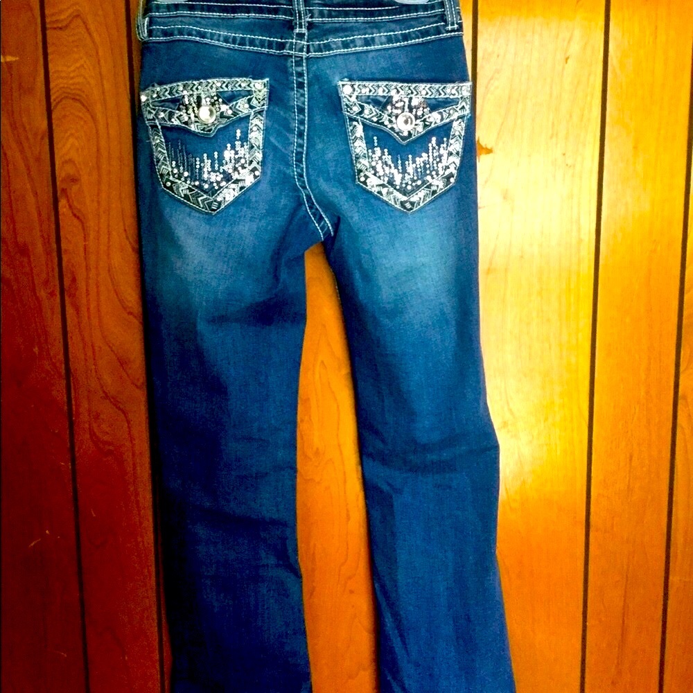 Rebel and Soul rhinestone jeans 2 new